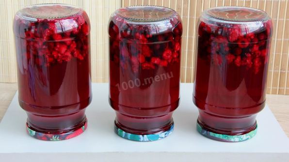 компот из ирги и малины на зиму