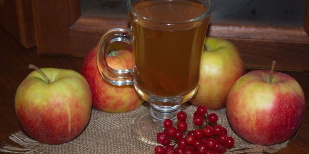 Рецепт компота из калины и яблок