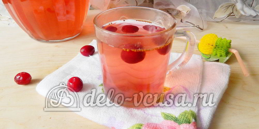 Рецепт компота из клюквы