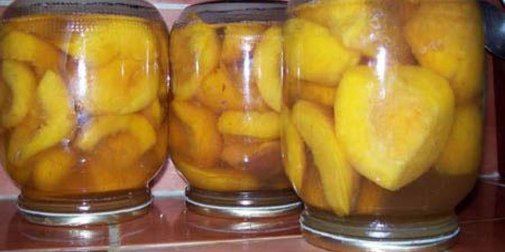 Рецепт компота из персиков