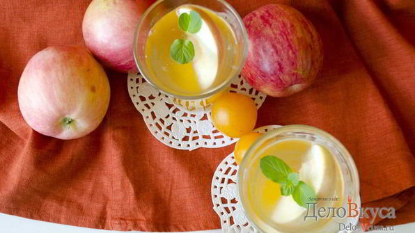 компот из яблок и алычи