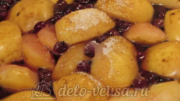 компот из яблок и черной смородины