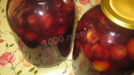 Сливовый компот из сливы с косточками