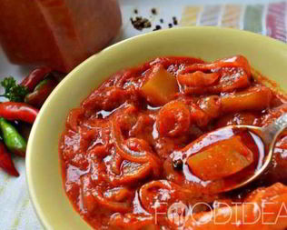 Лечо из кабачков с томатной пастой