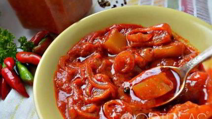 Лечо из кабачков с томатной пастой