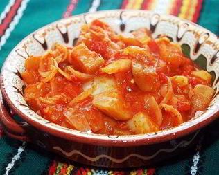 Лечо с баклажанами и помидорами