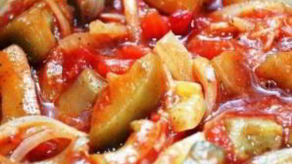лечо с баклажанами и помидорами