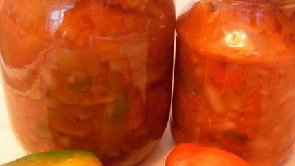 Лечо с фасолью