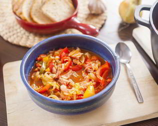 Лечо с колбасой