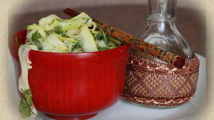 Быстрые маринованные кабачки