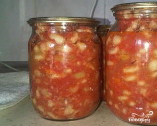 Маринованная фасоль на зиму