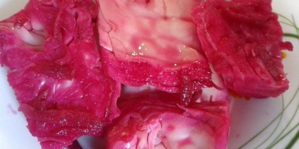 Рецепт маринованной капусты со свеклой за сутки