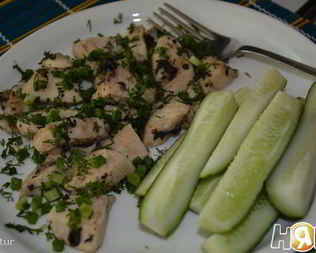 Маринованные грудки на пару