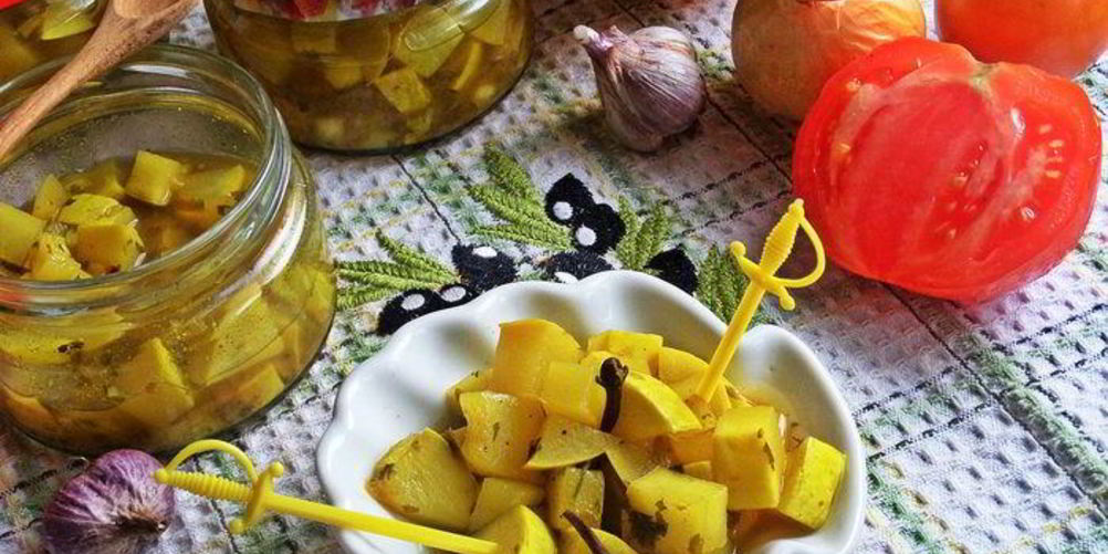 Рецепт маринованных кабачков в карри