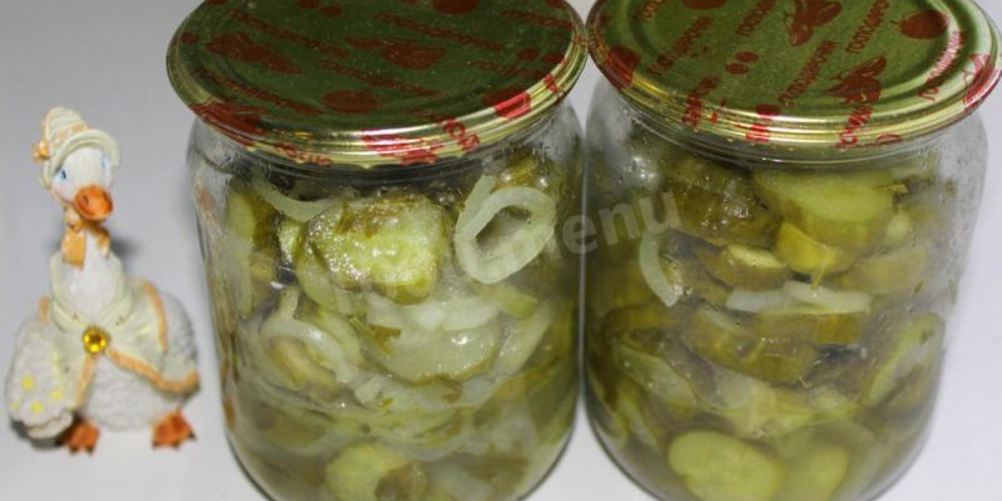 Рецепт маринованных огурцов с луком на зиму