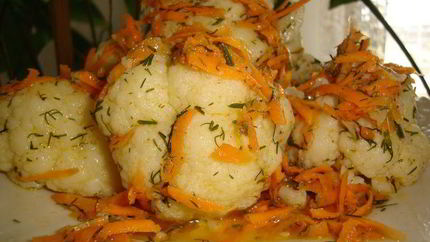 Цветная капуста маринованная