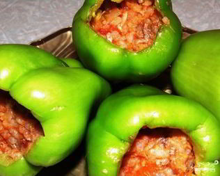 Перец на зиму, фаршированный мясом