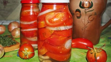 Помидоры в желе с желатином со стерилизацией