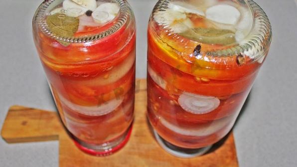 помидоры в желе с желатином со стерилизацией