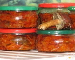 Салаты на зиму с грибами