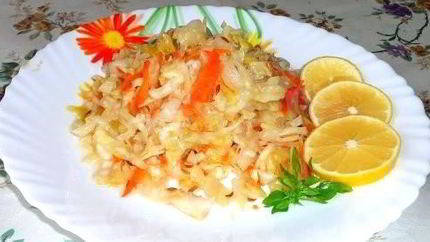 Быстрая капуста горячим способом в рассоле