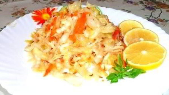 быстрая капуста горячим способом в рассоле