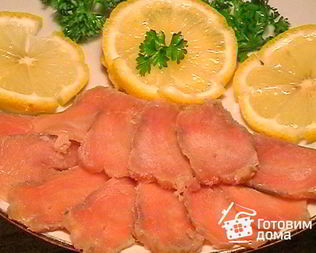 Горбуша, соленая по-домашнему