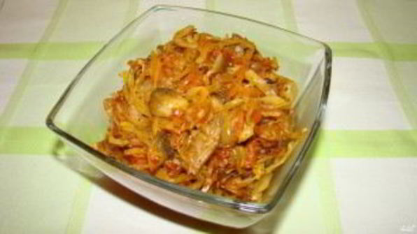 кислая капуста с грибами