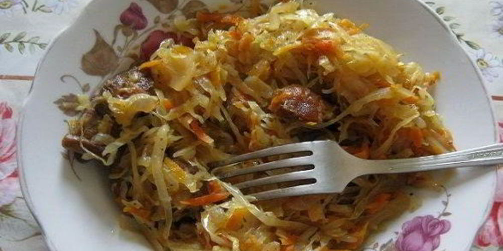 Рецепт кислой капусты со свининой