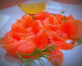 Слабосоленый лосось по-шведски