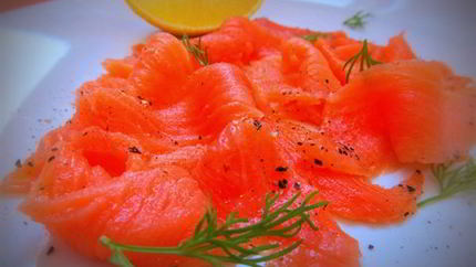 Слабосоленый лосось по-шведски