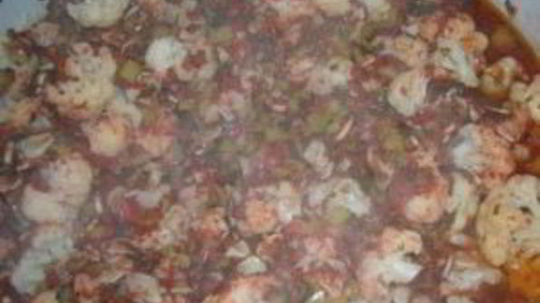 цветная капуста на зиму в томате