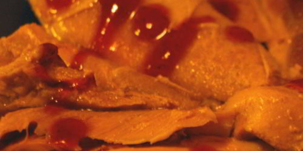 Рецепт индейки с брусничным вареньем