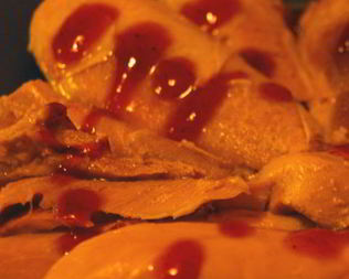 Индейка с брусничным вареньем