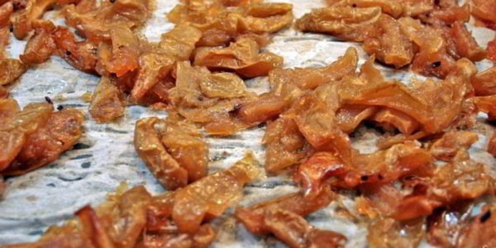 Рецепт цукатов из яблок