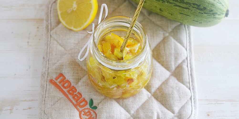 Рецепт варенья из кабачков с лимоном