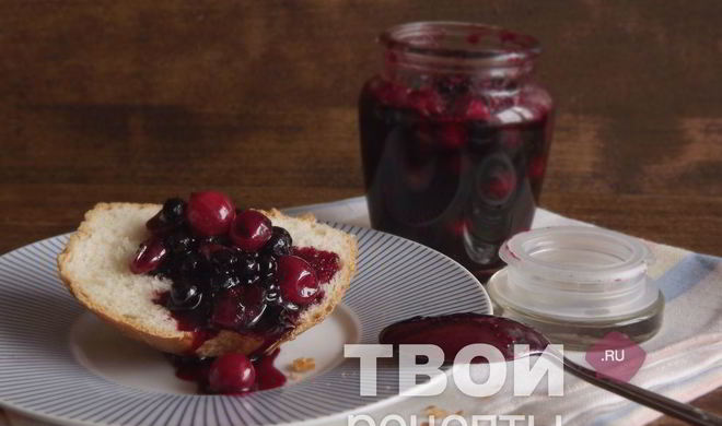 Варенье из крыжовника и черники