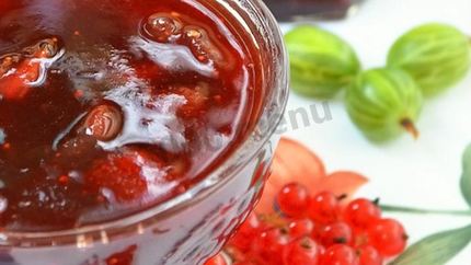 Варенье из крыжовника и красной смородины
