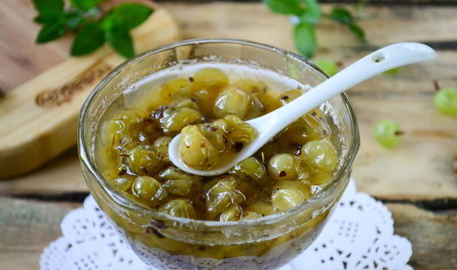 Варенье из крыжовника изумрудное