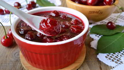 Варенье из вишни с косточками на зиму густое