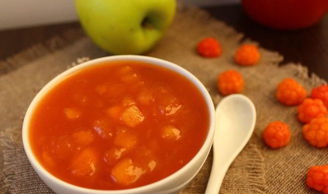 Яблочно-морошковый конфитюр с мартини