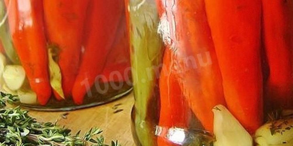 Рецепт заготовки горького перца на зиму