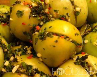 Зеленые помидоры на зиму