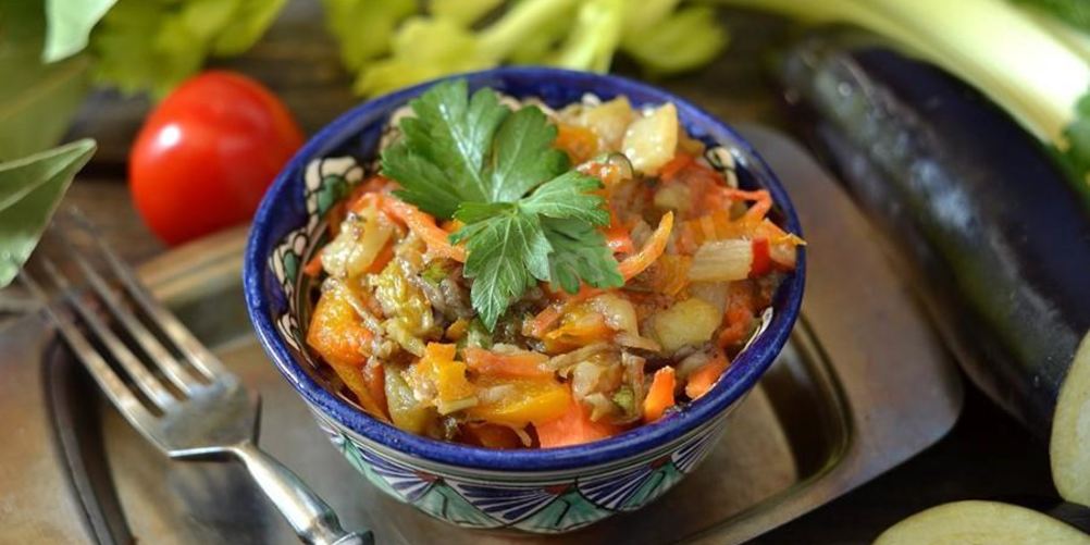 Рецепт баклажана с капустой картошкой