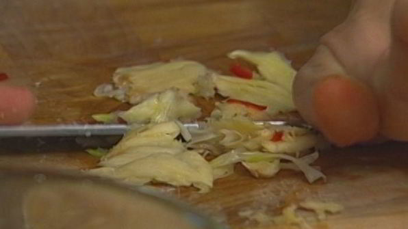 брускетта из цукини со шпинатом