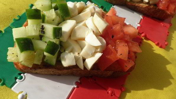 брускетта кусочек италии