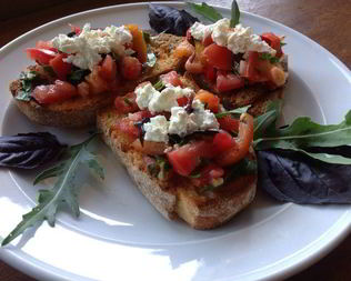 Брускетта овощная