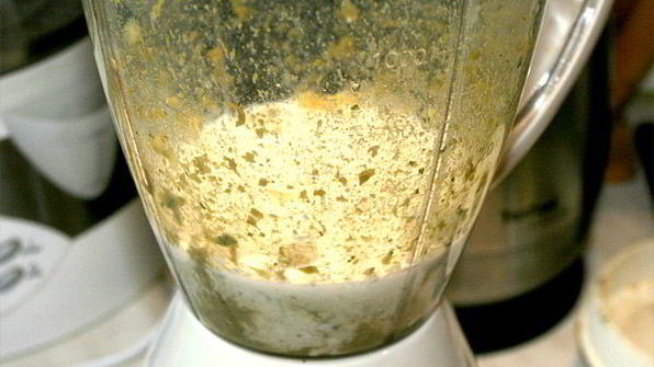 брускетта со сливочным пюре