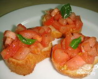 Брускетта в духовке