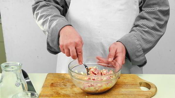 бургер из курицы и индейки